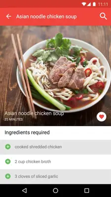 Chinese Recipes android App screenshot 2